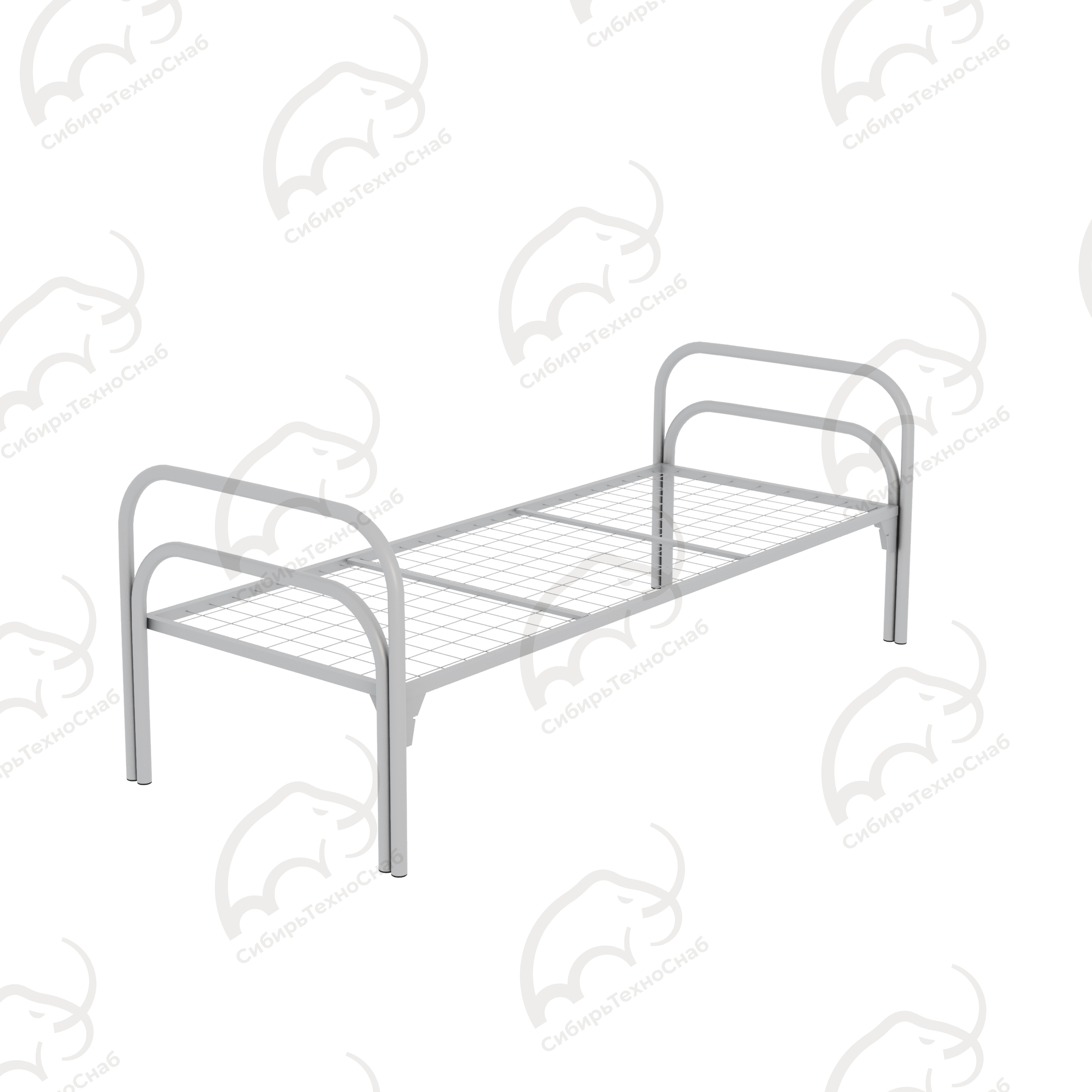 Кровать металлическая одноярусная КО4