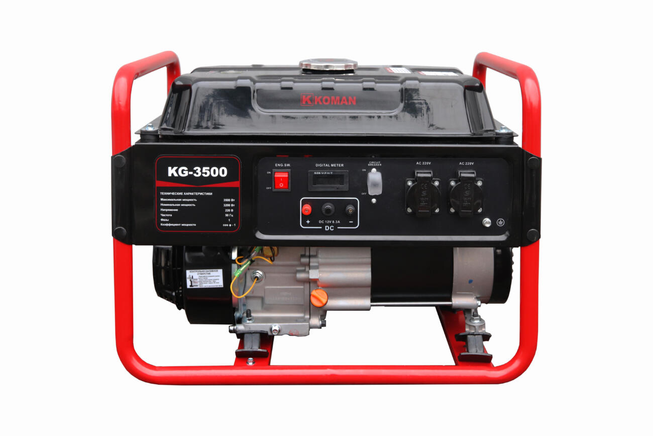 Аренда Бензиновый генератор KOMAN, модель KG-3500, /3,2кВт-3,5кВт/ руч. Старт/220В