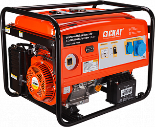 Аренда генератора бензинового СКАТ УГБ-7500Е(7.5кВт 220в 2 розетки)