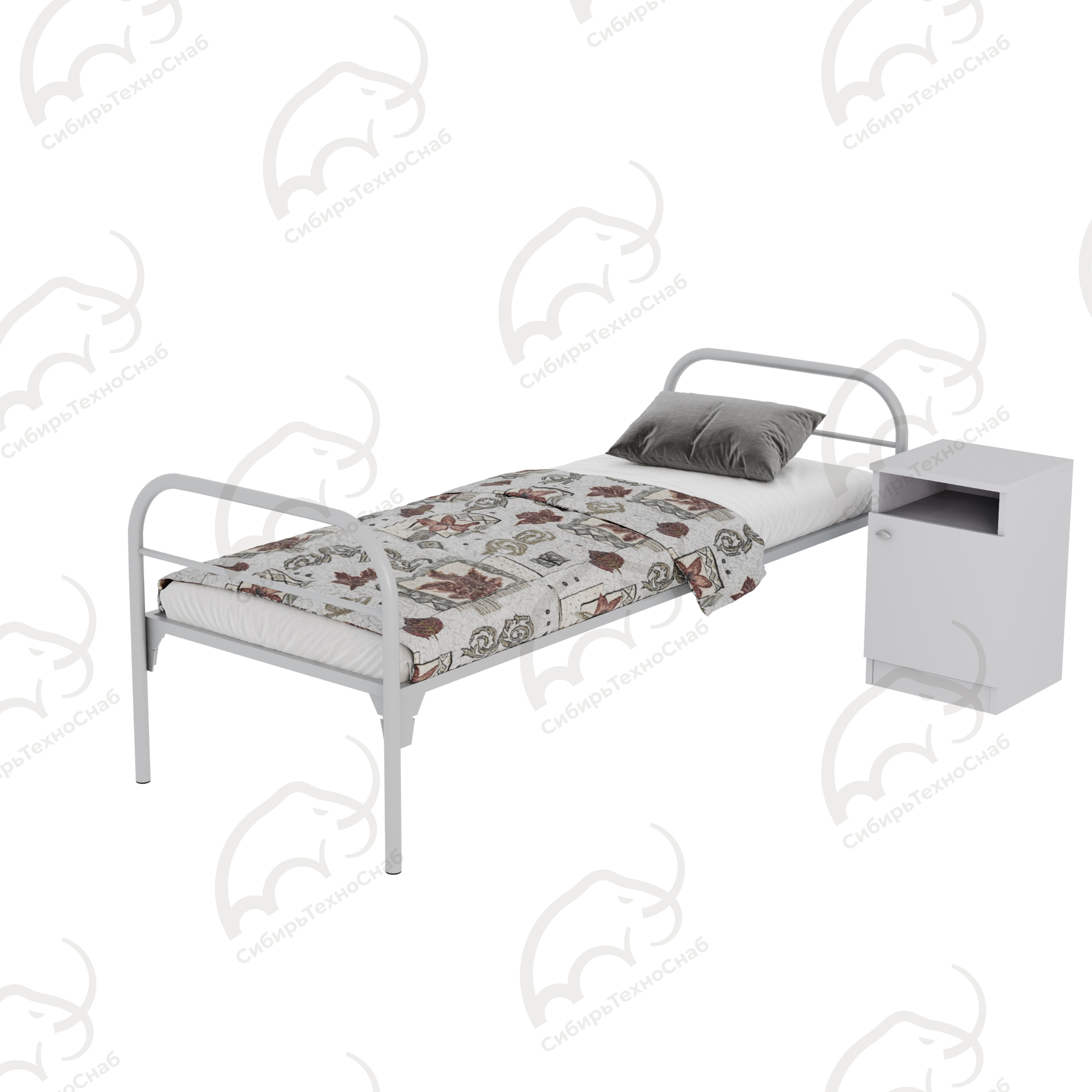 Кровать металлическая одноярусная КО2(700)