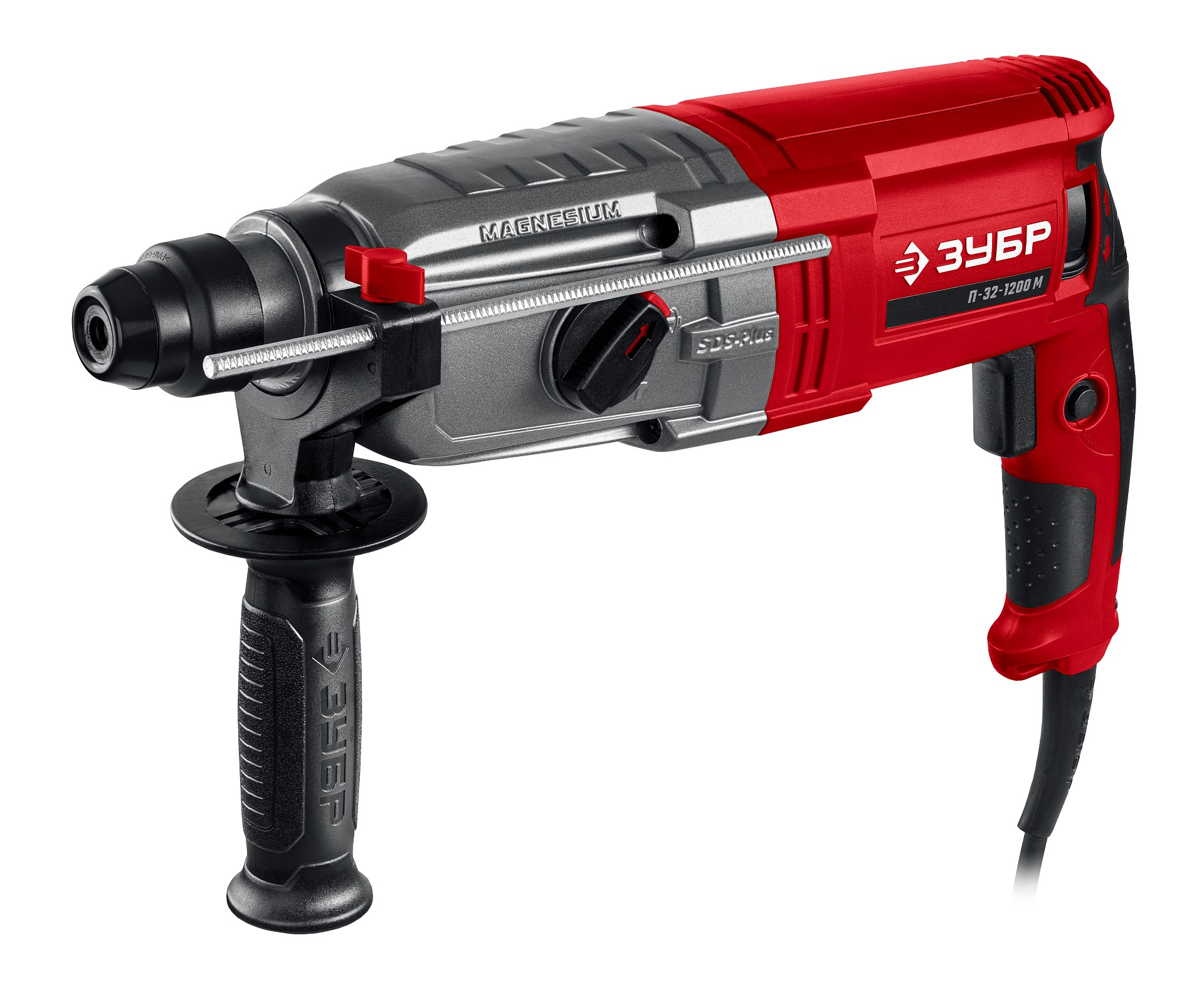 ЗУБР 32 мм, 1200 Вт, перфоратор SDS Plus, мет. корпус (П-32-1200 М