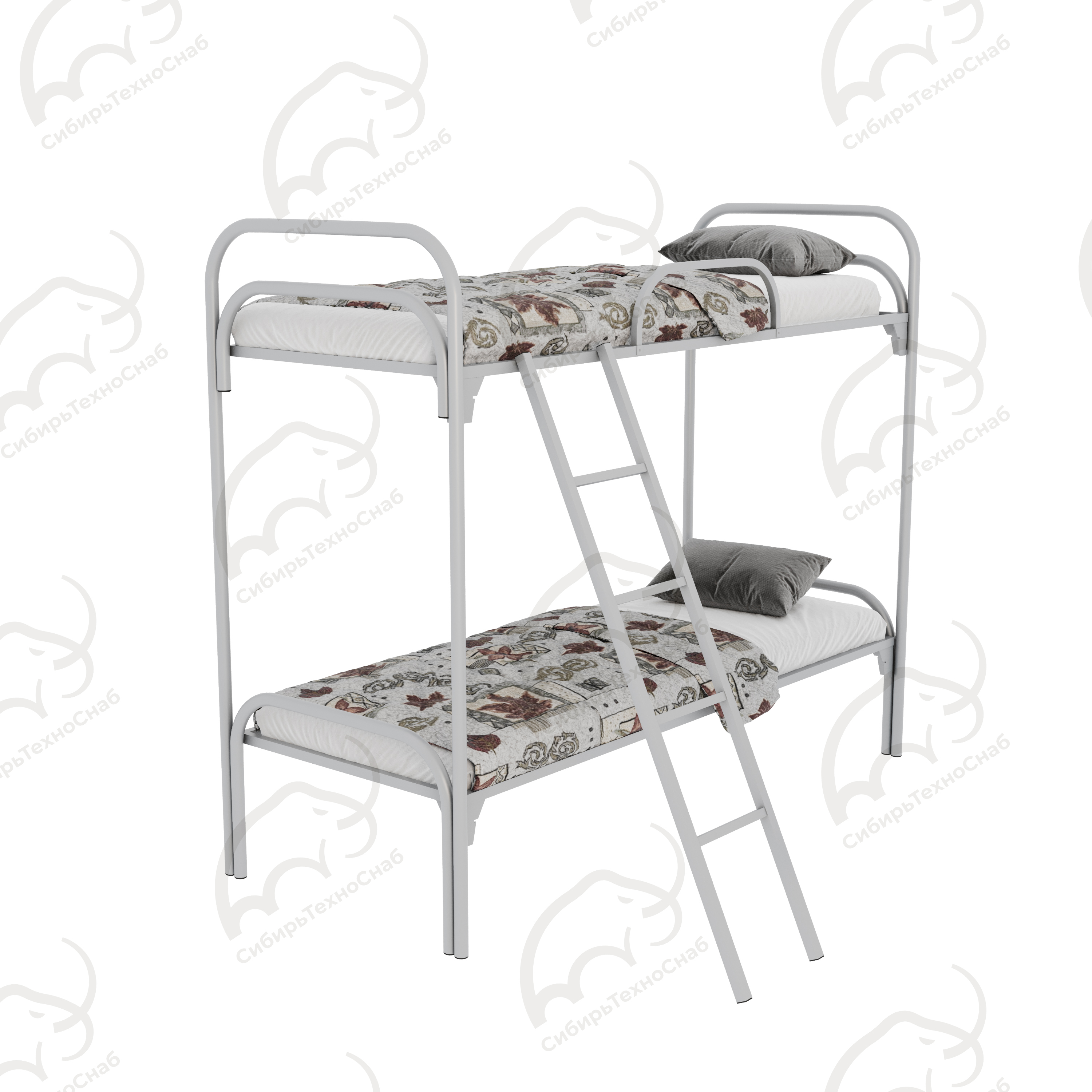 Кровать металлическая двухъярусная КД4